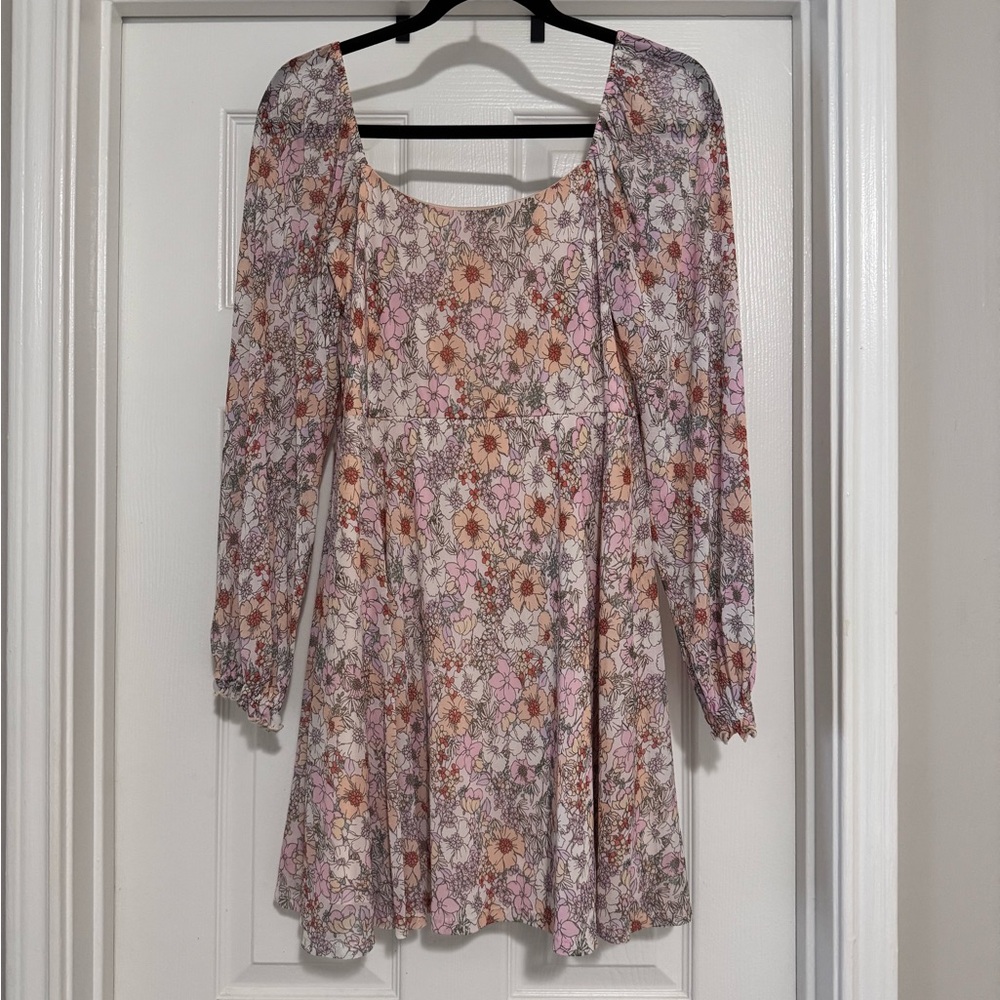 Floral Long Sleeve Dress
